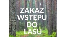 Zakaz wstępu do lasu