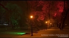 Iluminacja świetlna w Parku Zamkowym w Szamotułach - ZIMA