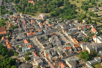 Aerial photo of the town (fot. archiwum UMiG)